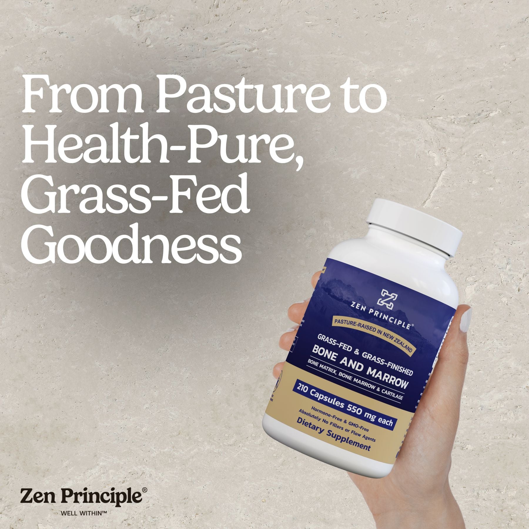 Beef Bone Marrow Capsules Zen Principle Naturals