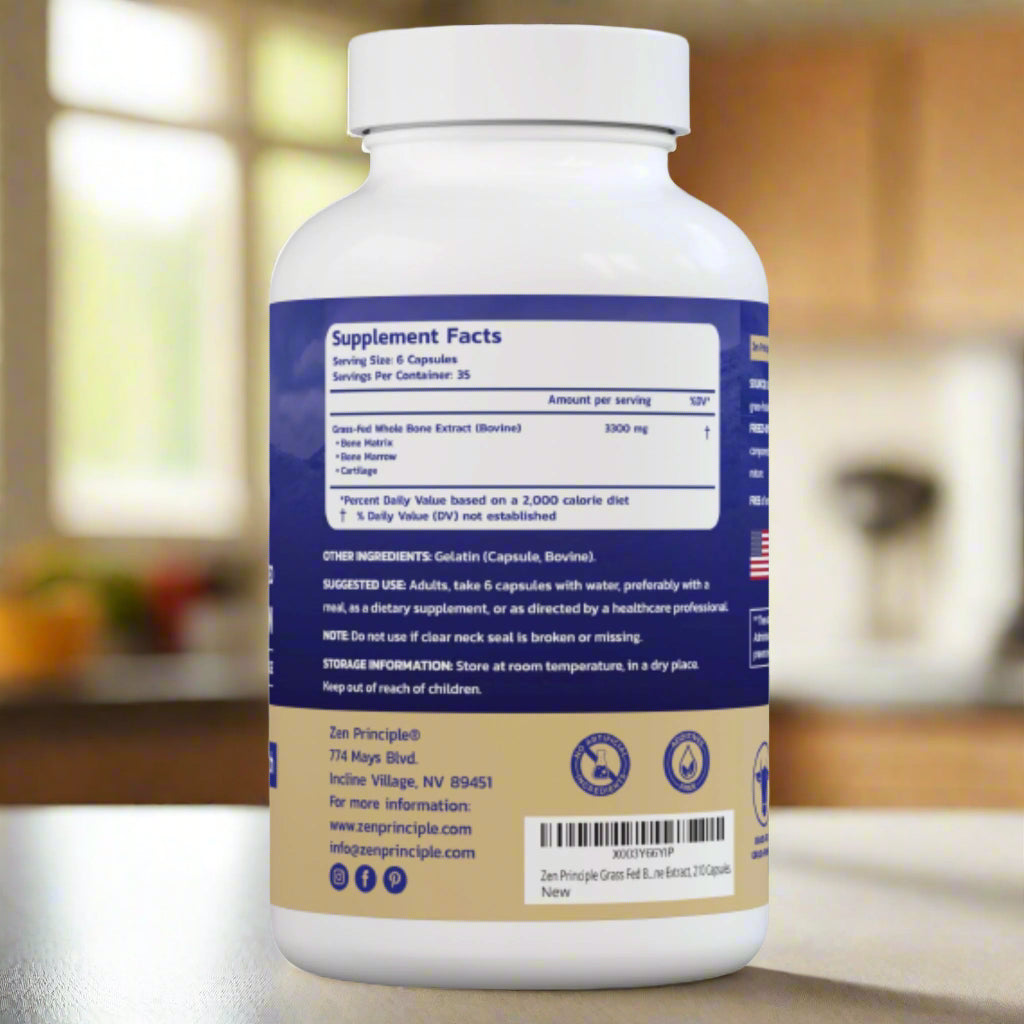 Beef Bone Marrow Capsules Zen Principle Naturals