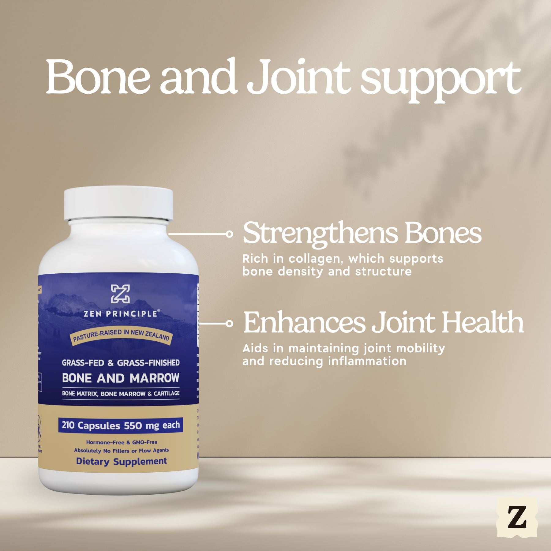 Beef Bone Marrow Capsules Zen Principle Naturals