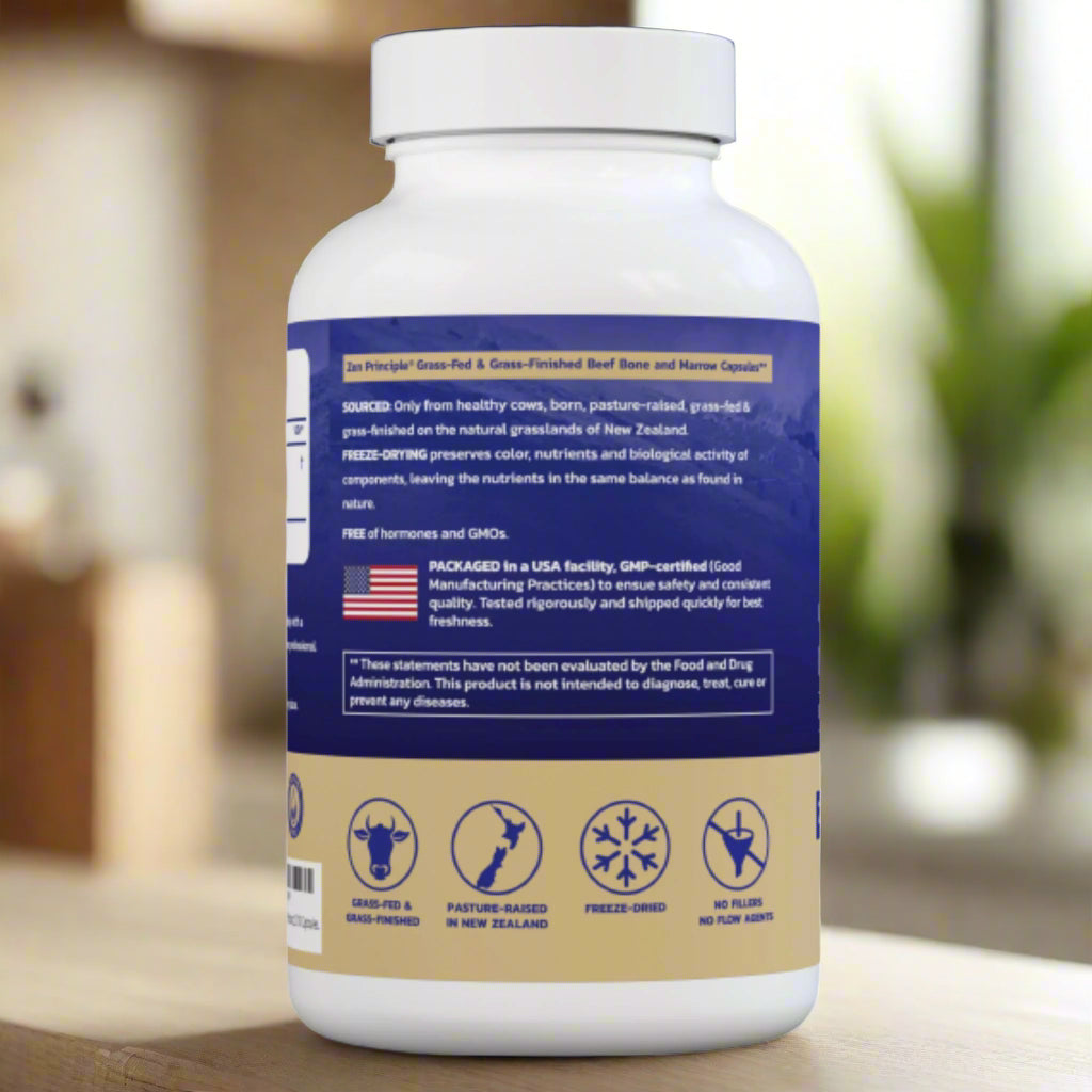 Beef Bone Marrow Capsules Zen Principle Naturals