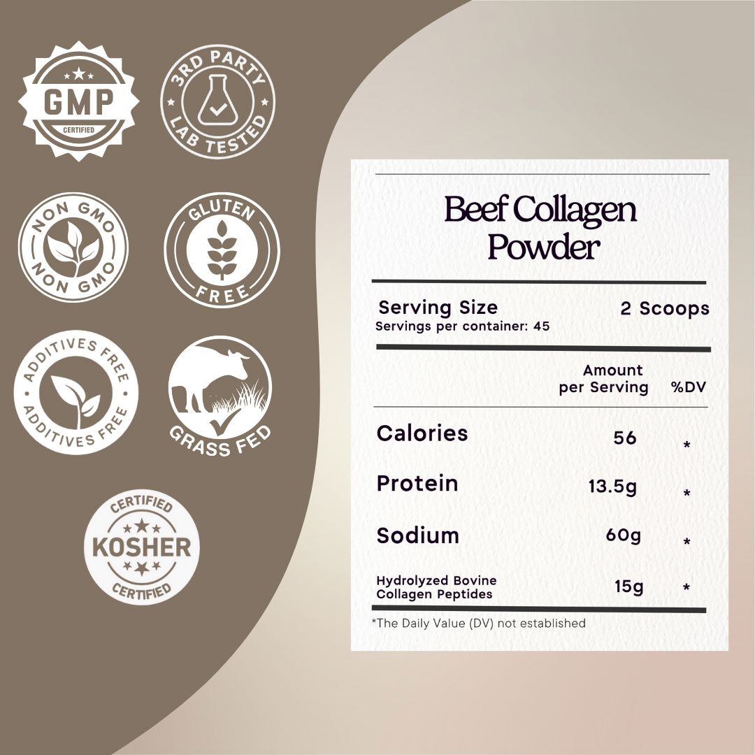 Beef Collagen Peptides Powder Zen Principle Naturals