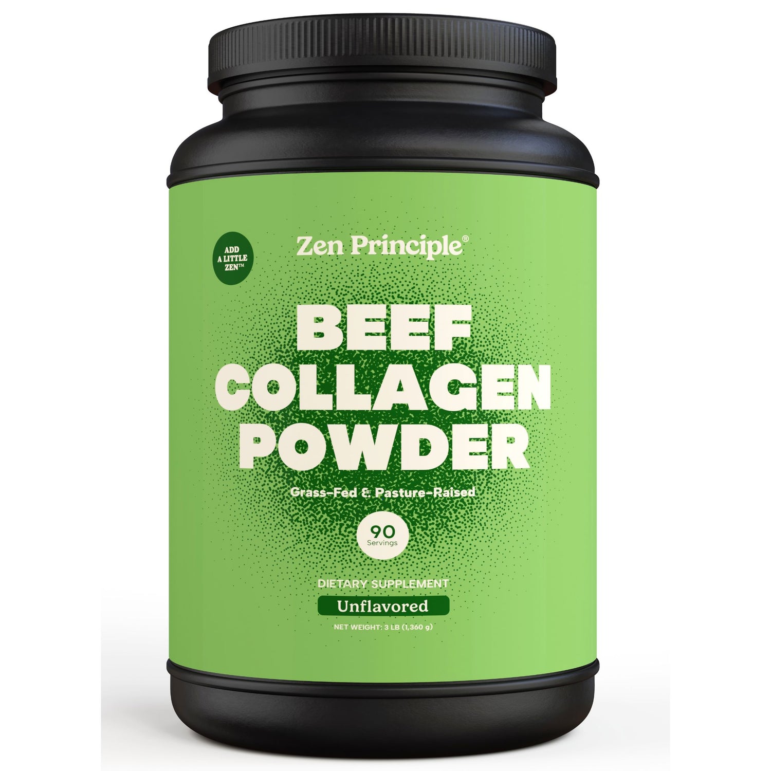 Beef Collagen Peptides Powder Zen Principle Naturals 3 lb