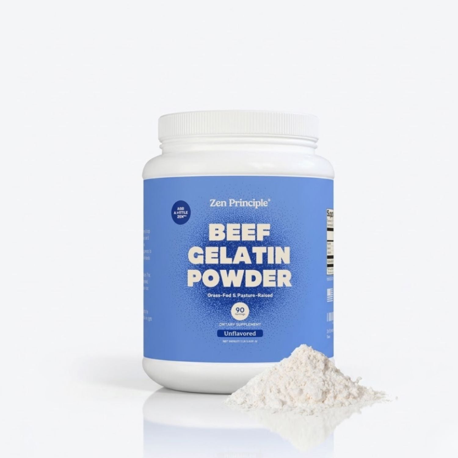 Beef Gelatin Powder Zen Principle Naturals 3 lb