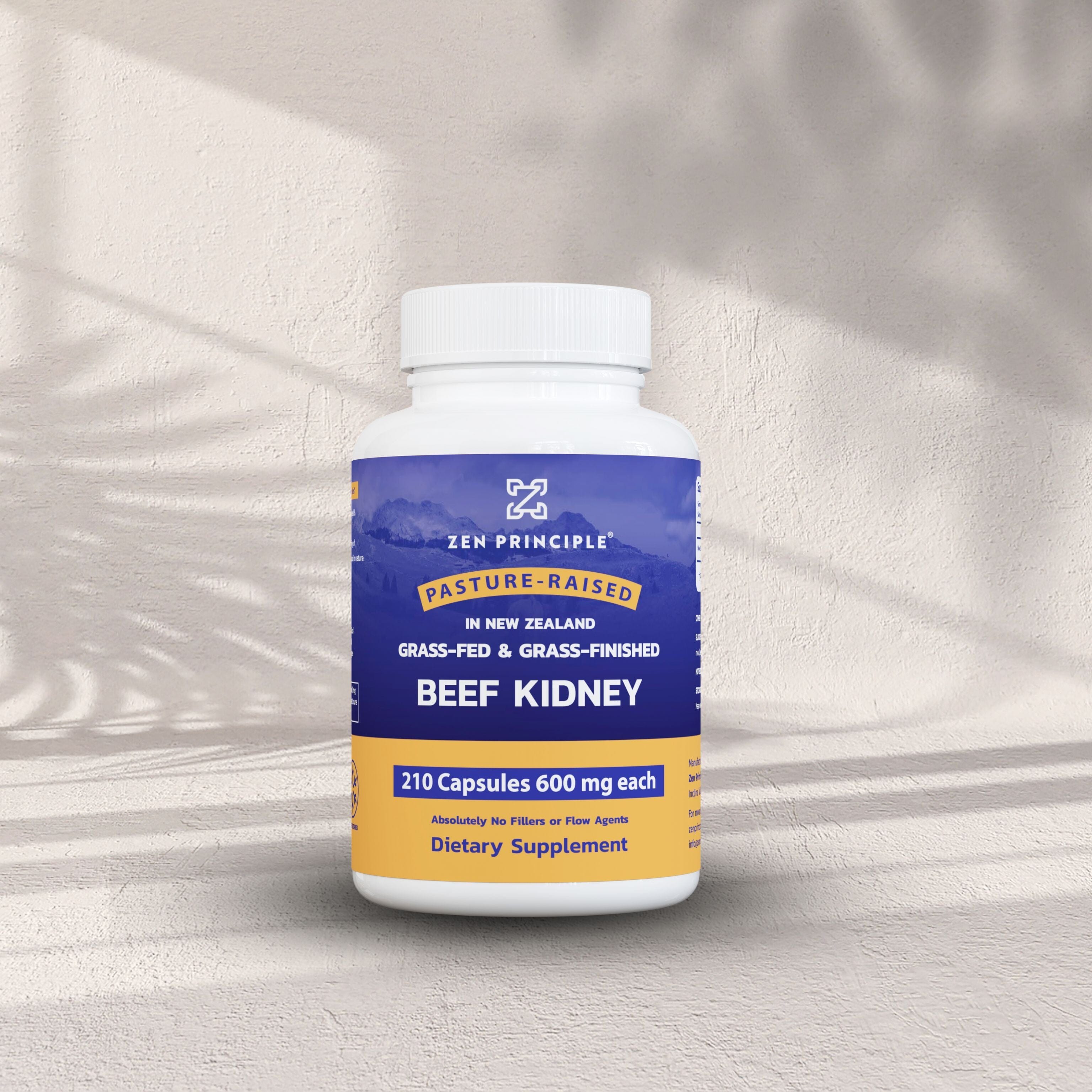Beef Kidney Capsules Zen Principle Naturals 1-Bottle