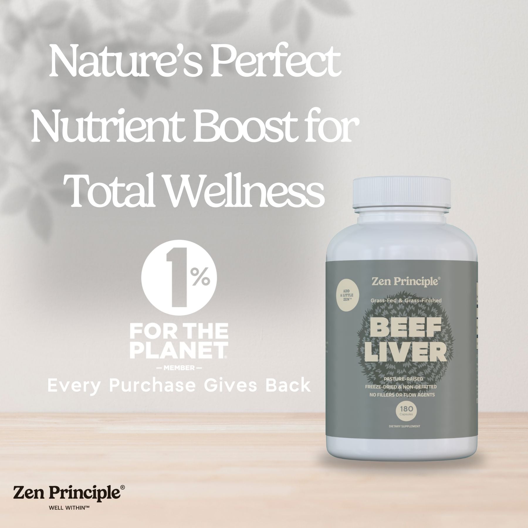 Beef Liver Capsules Zen Principle Naturals