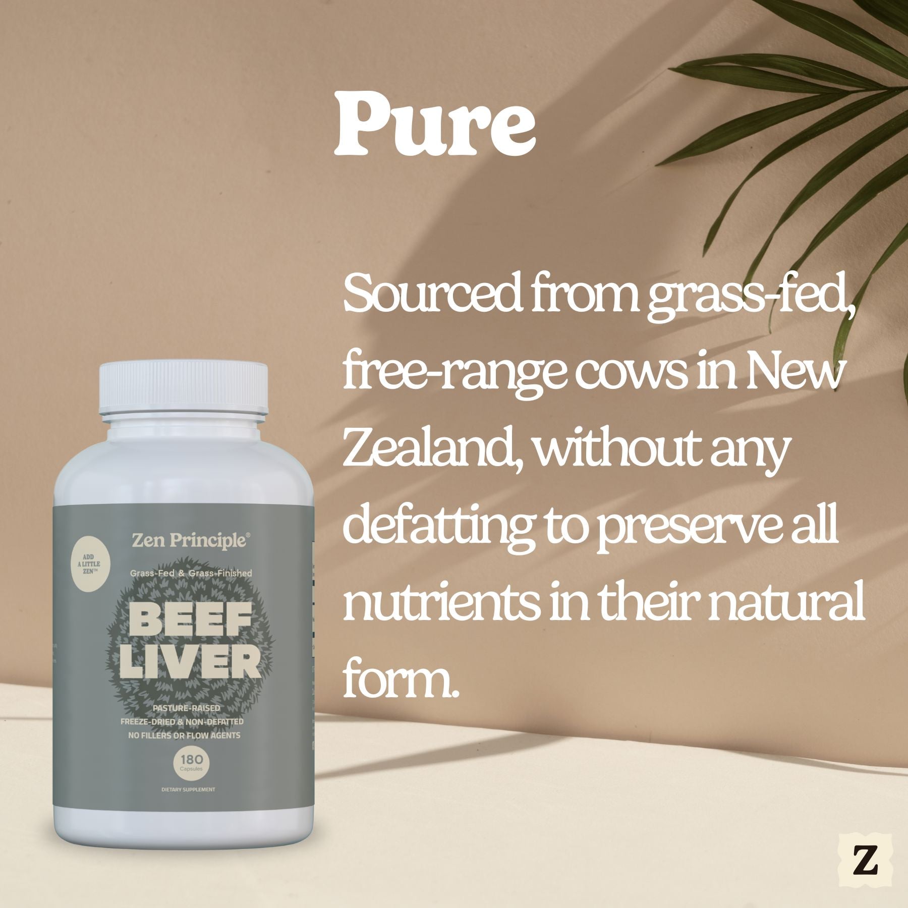 Beef Liver Capsules Zen Principle Naturals