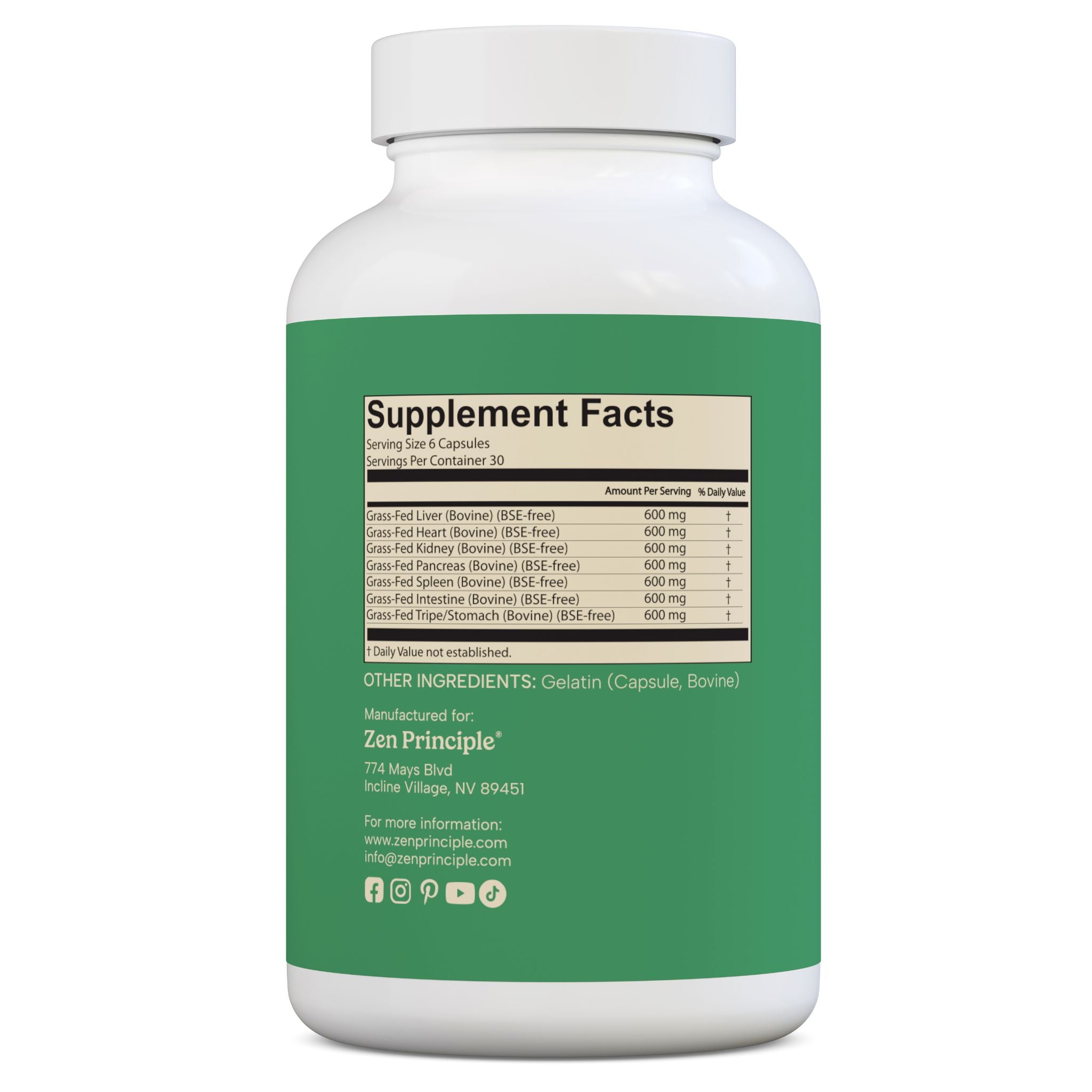 Beef Organ Complex Zen Principle Naturals