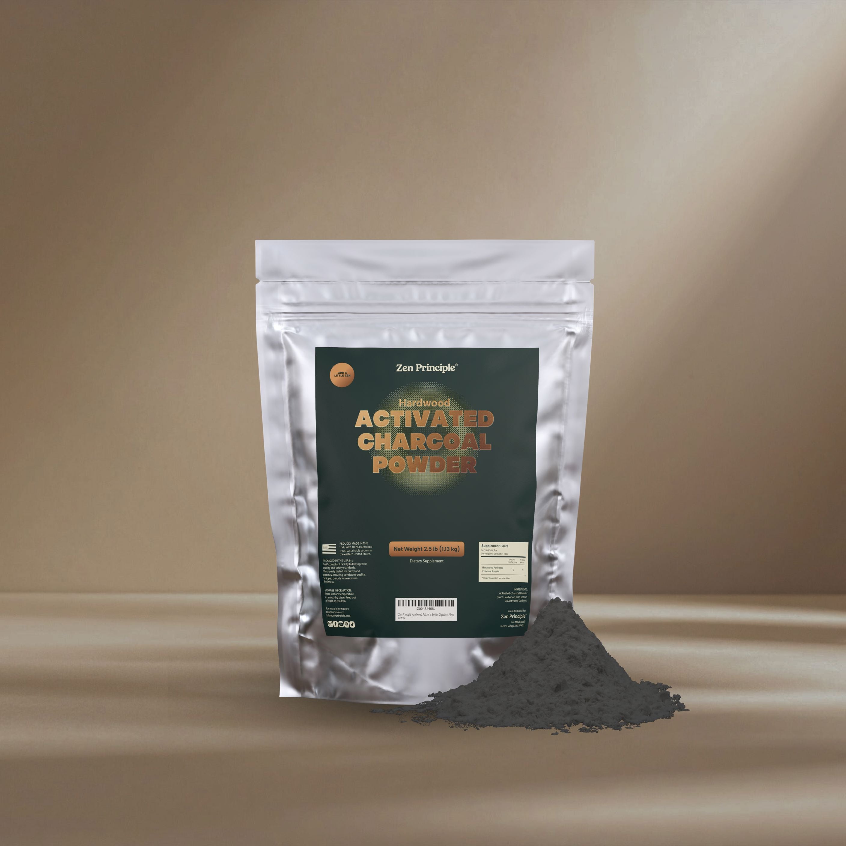 Hardwood Activated Charcoal Powder - $13.99 – Zen Principle Naturals