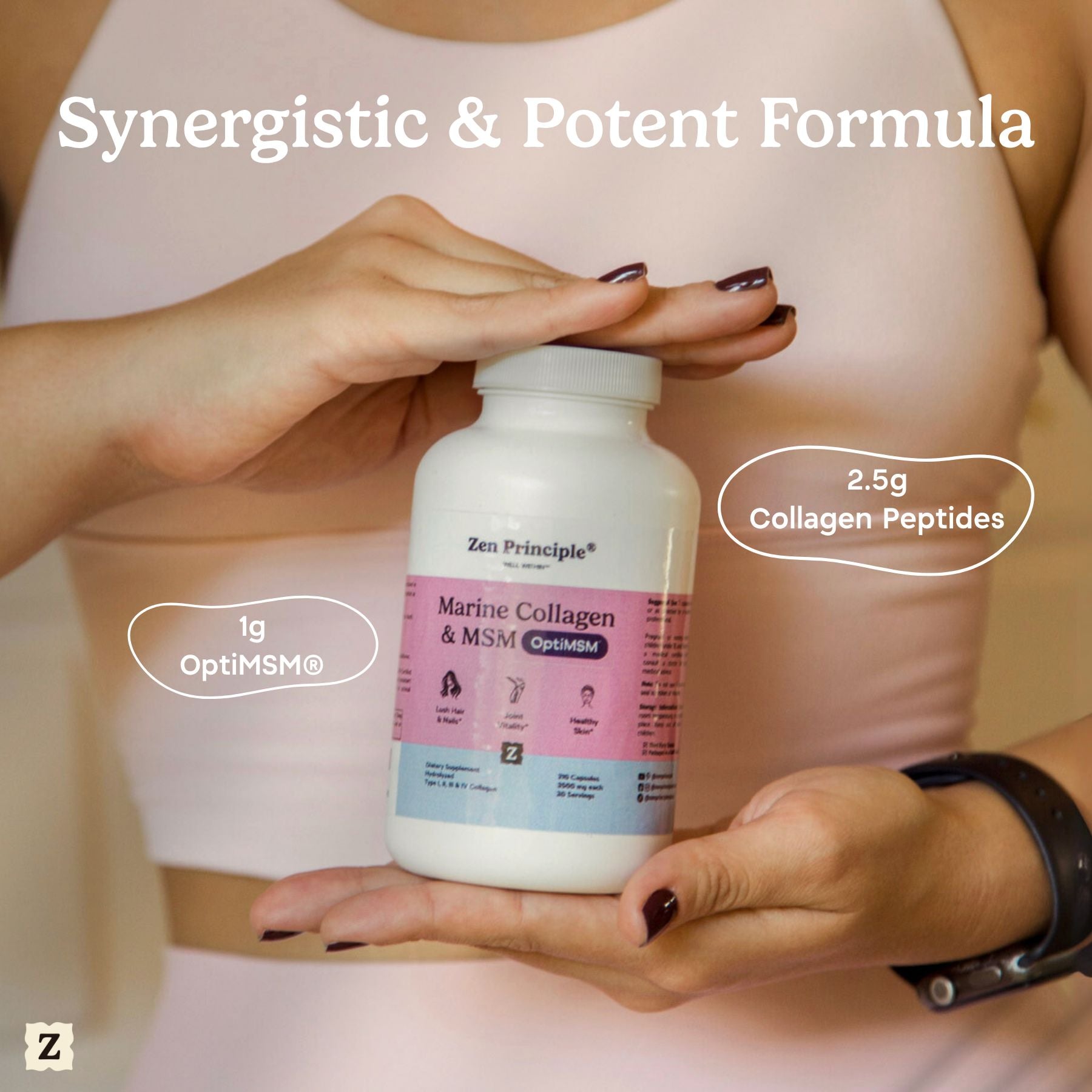 Marine Collagen with OptiMSM® - Powder Zen Principle Naturals