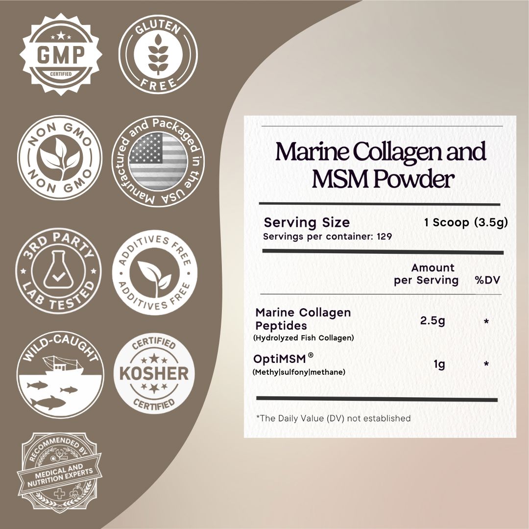 Marine Collagen with OptiMSM® - Powder Zen Principle Naturals