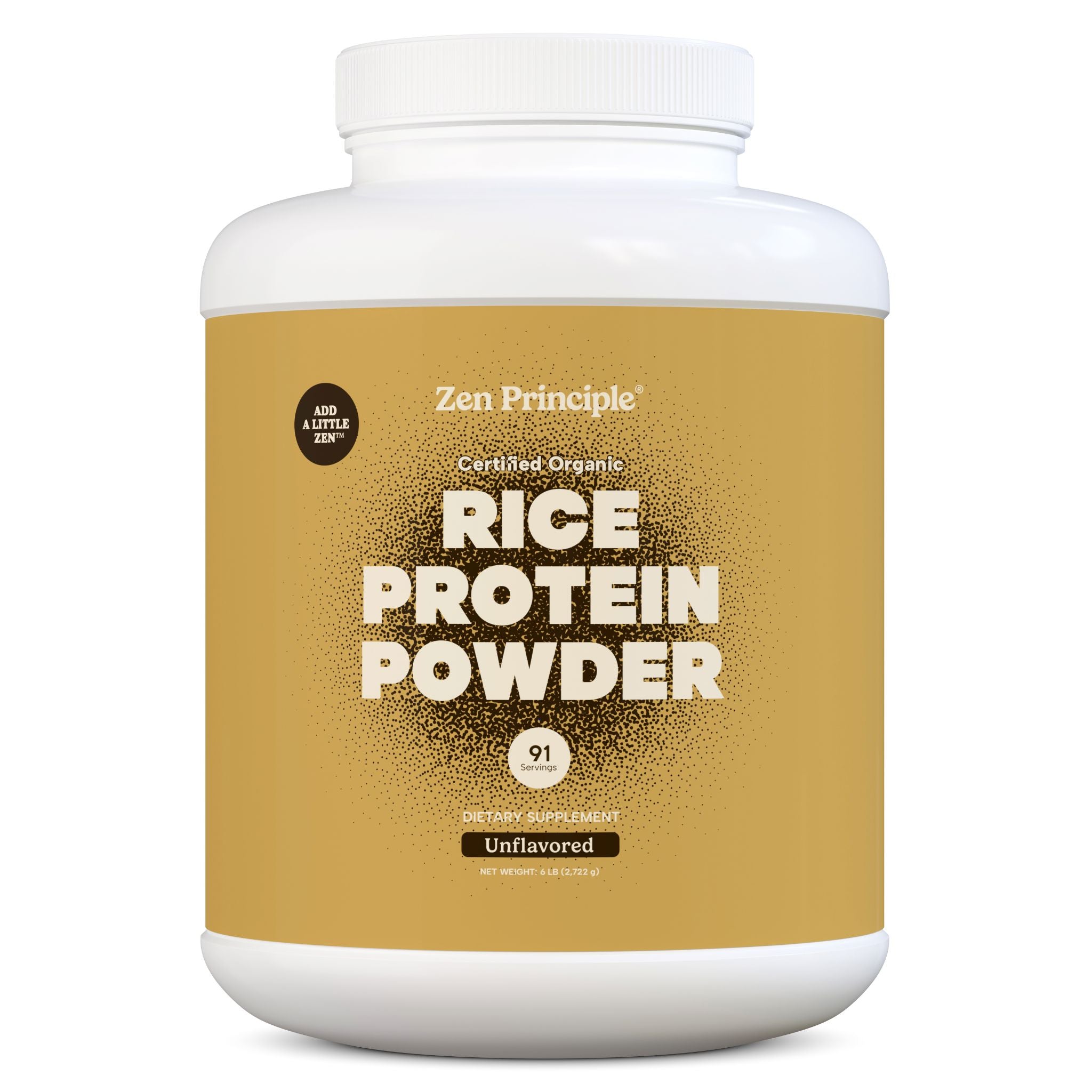 Organic Brown Rice Protein Powder Zen Principle Naturals