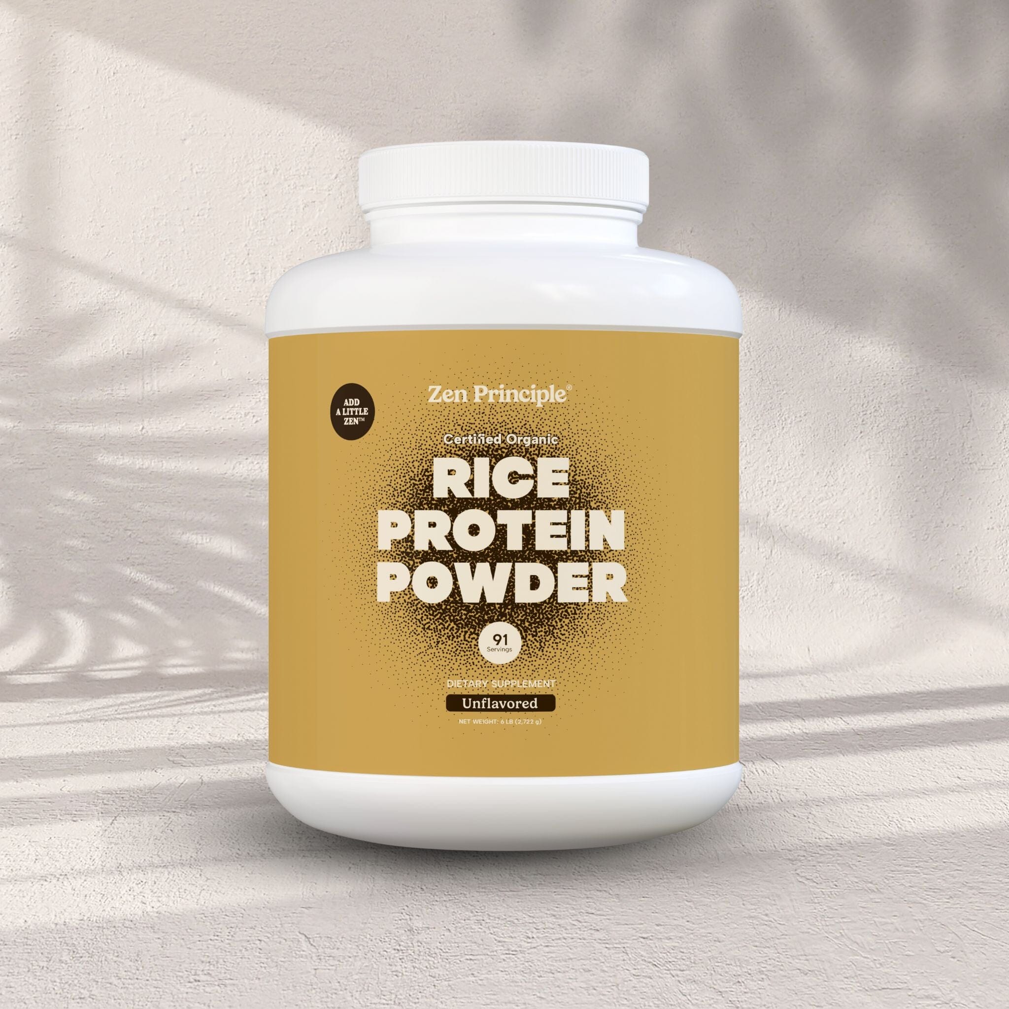 Organic Brown Rice Protein Powder Zen Principle Naturals