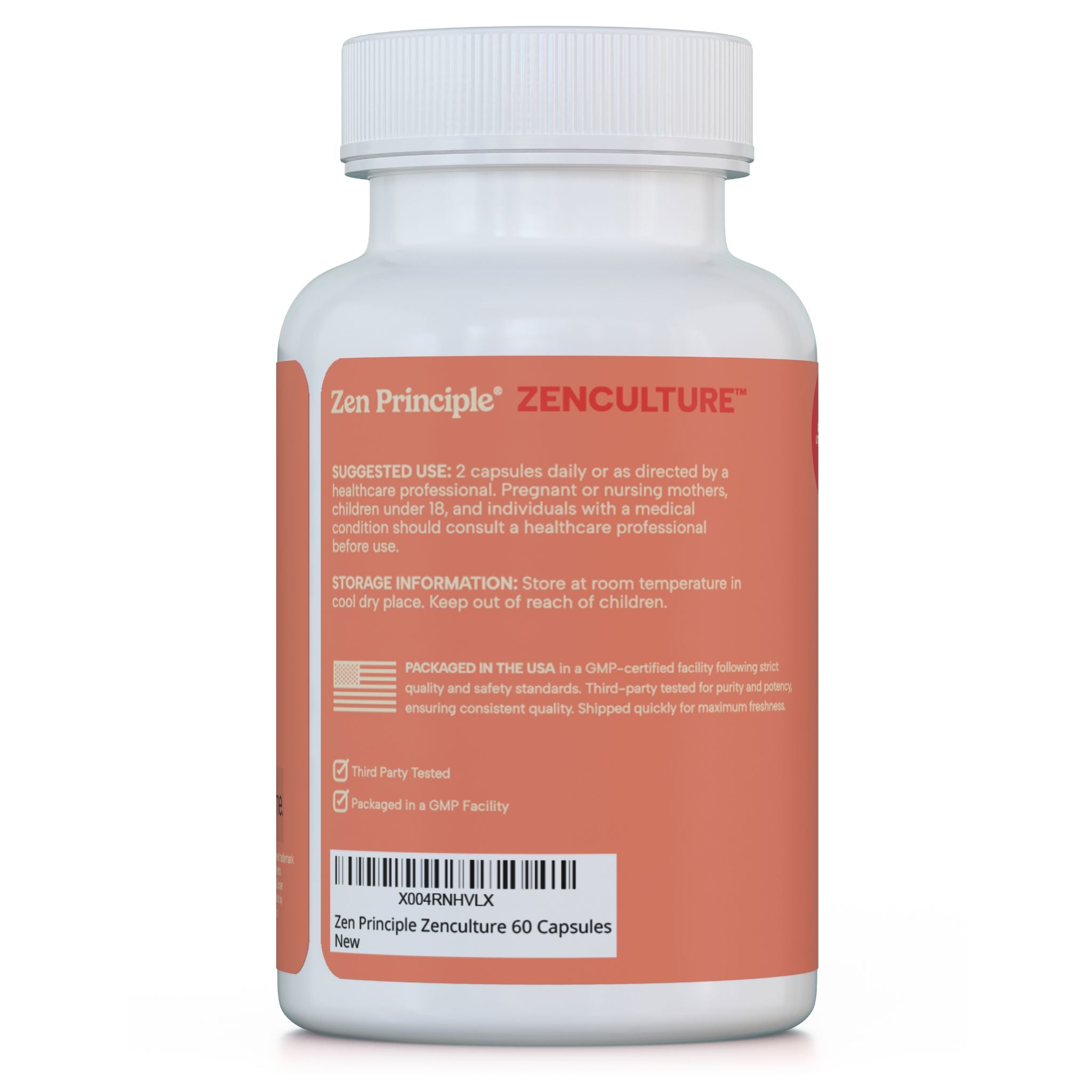 Zen Culture: 4-in-1 Probiotic, Prebiotic, Postbiotic Formula with Digestive Enzymes Zen Principle Naturals