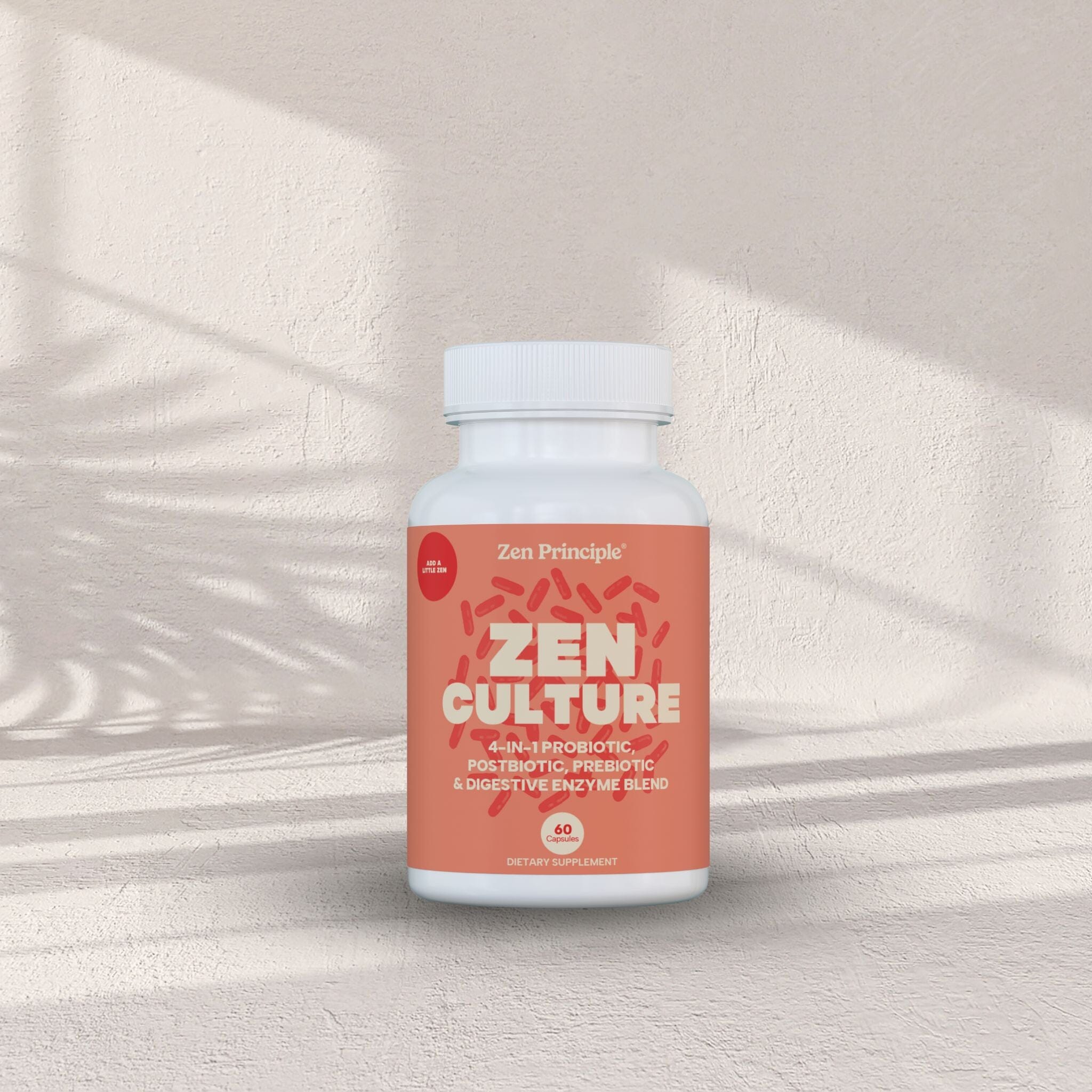 Zen Culture: 4-in-1 Probiotic, Prebiotic, Postbiotic Formula with Digestive Enzymes Zen Principle Naturals 1 Bottle