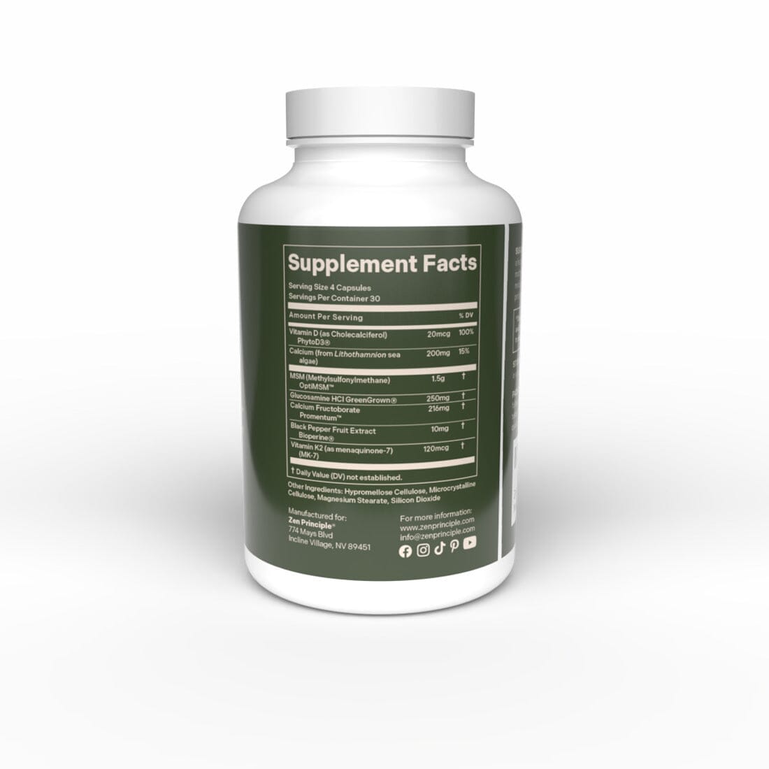 Zengility™ Bone & Joint Health Supplement Zen Principle Naturals