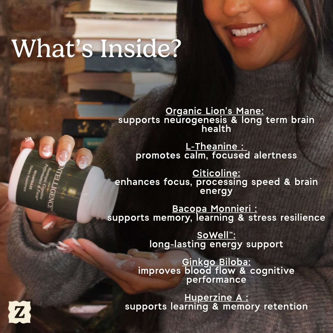 Zentelligence™ Ultra-Focus Nootropic Supplement Zen Principle Naturals