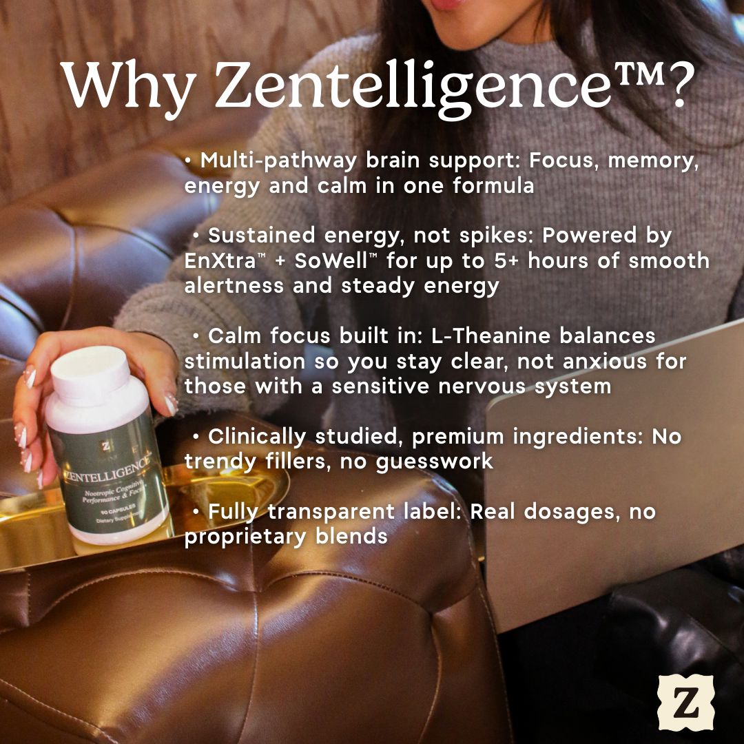 Zentelligence™ Ultra-Focus Nootropic Supplement Zen Principle Naturals