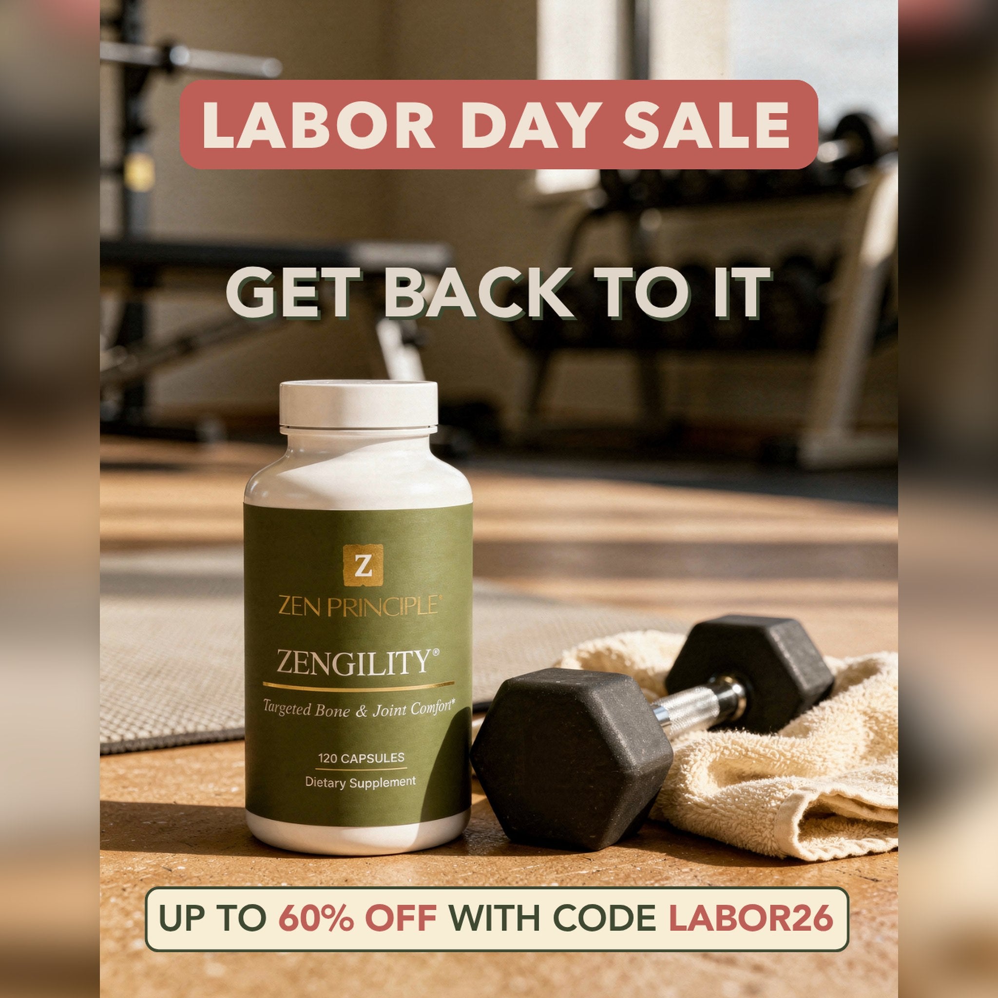 Labor Day Sale — get back to it, up to 60% off with code LABOR26