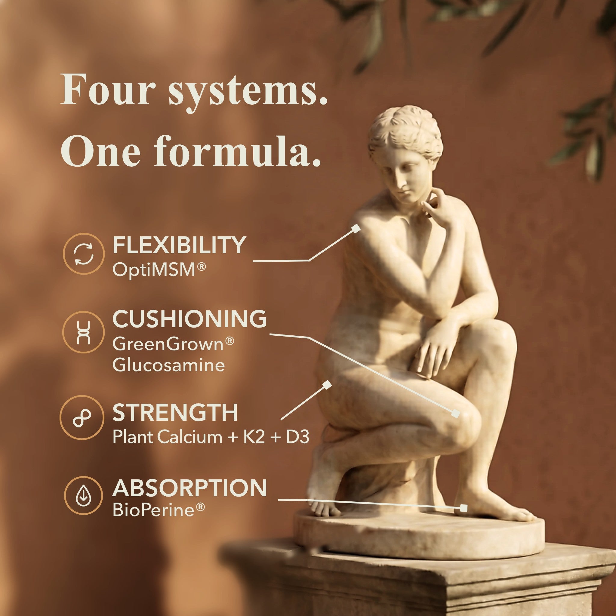Four systems, one formula — classical female statue