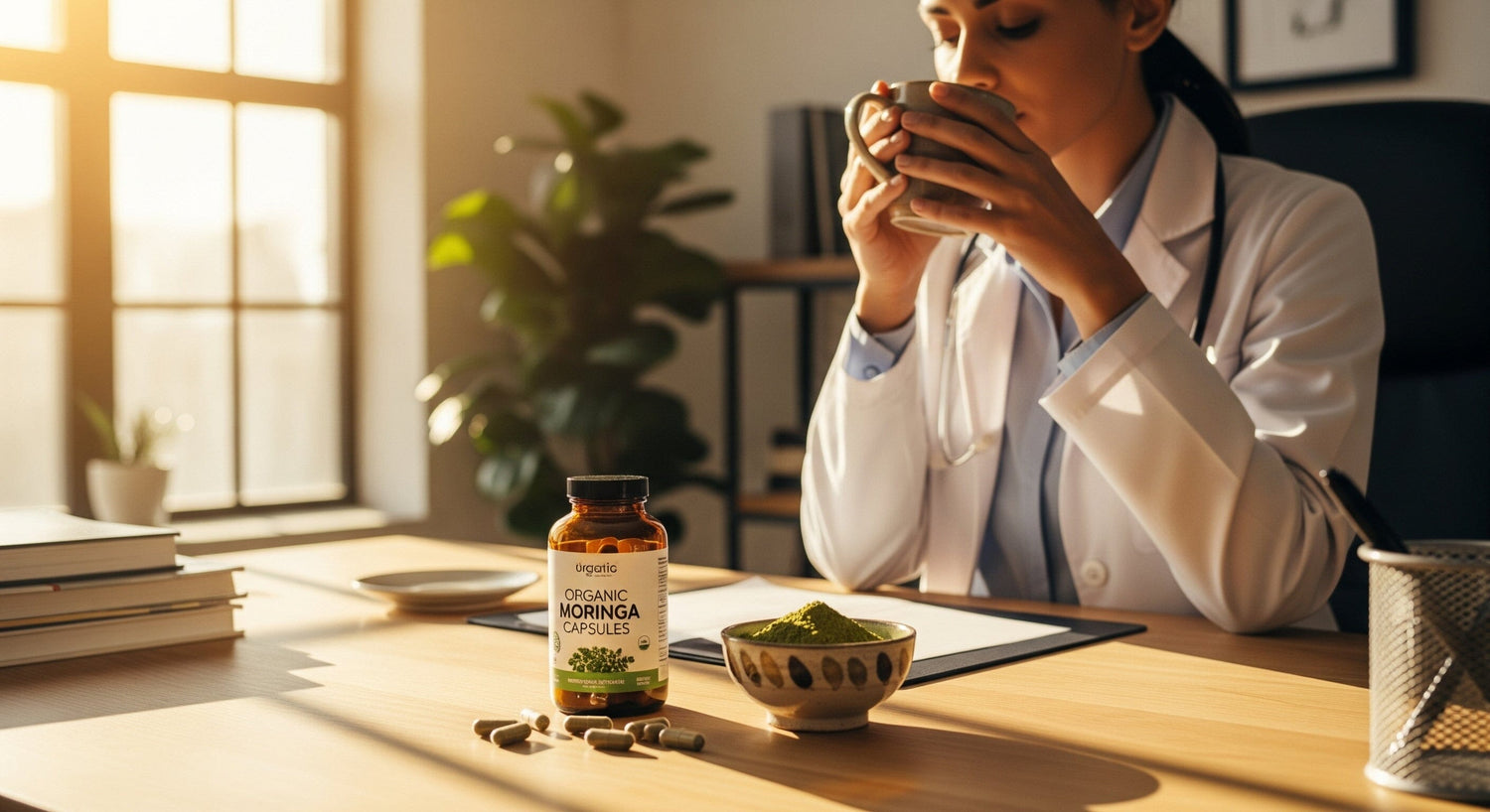 Moringa Capsules: The Green Energy Pill Replacing Caffeine for Busy Professionals