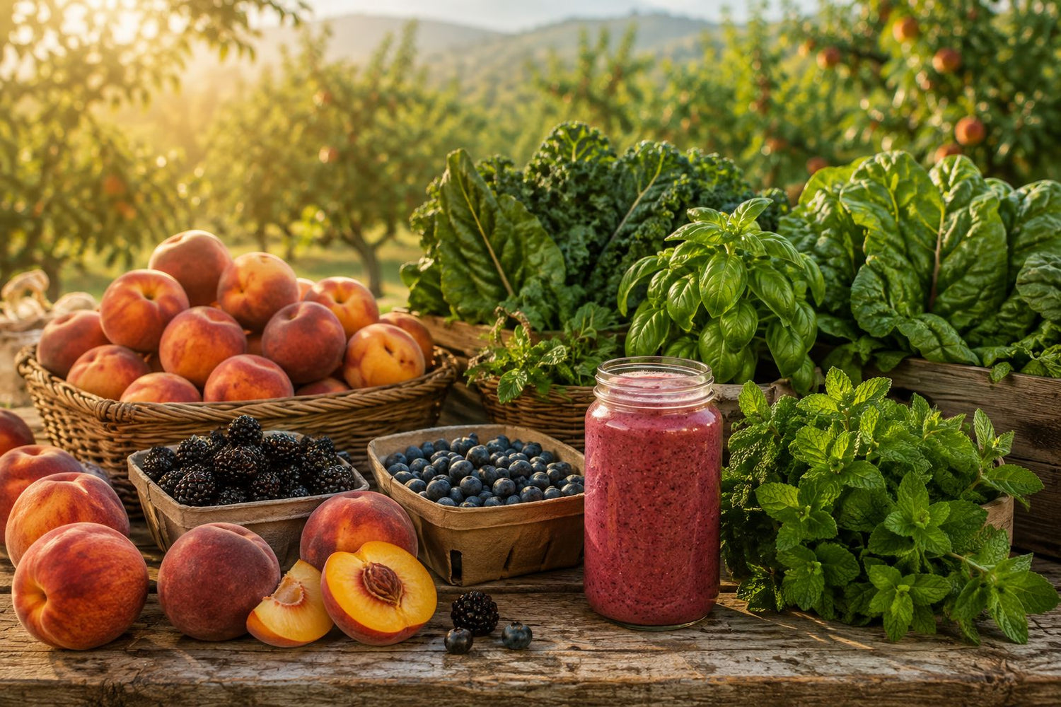 The Farmers Market Smoothie: A Late Summer Breakfast