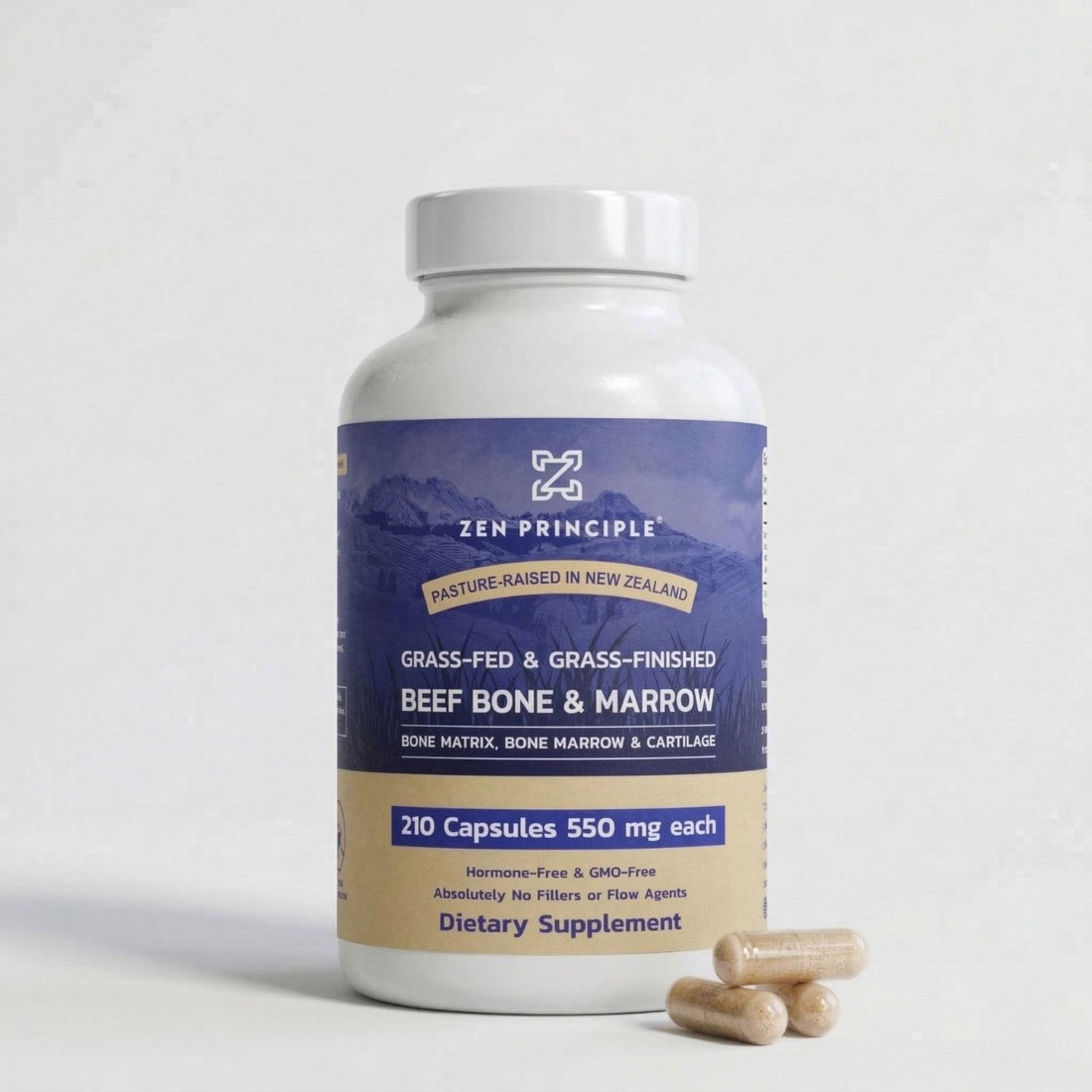 Beef Bone Marrow Capsules Zen Principle Naturals 