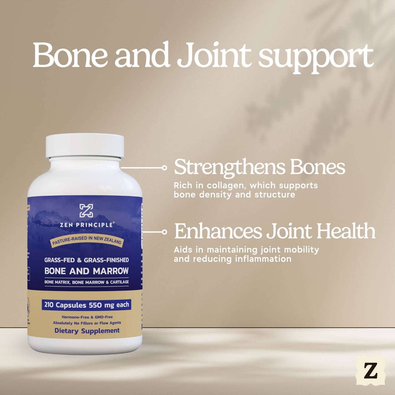 Beef Bone Marrow Capsules Zen Principle Naturals 