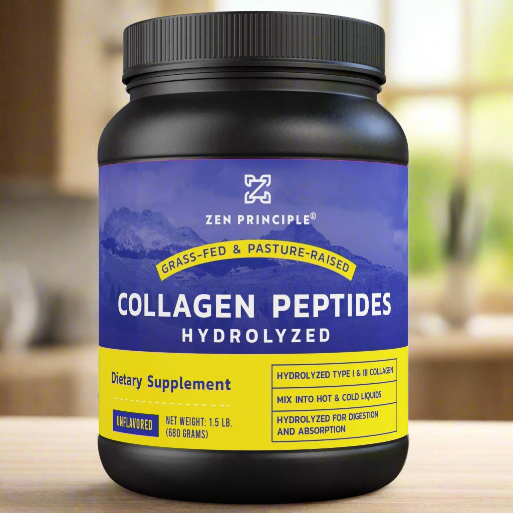 Beef Collagen Peptides Powder Zen Principle Naturals 