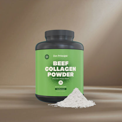 Beef Collagen Peptides Powder Zen Principle Naturals 