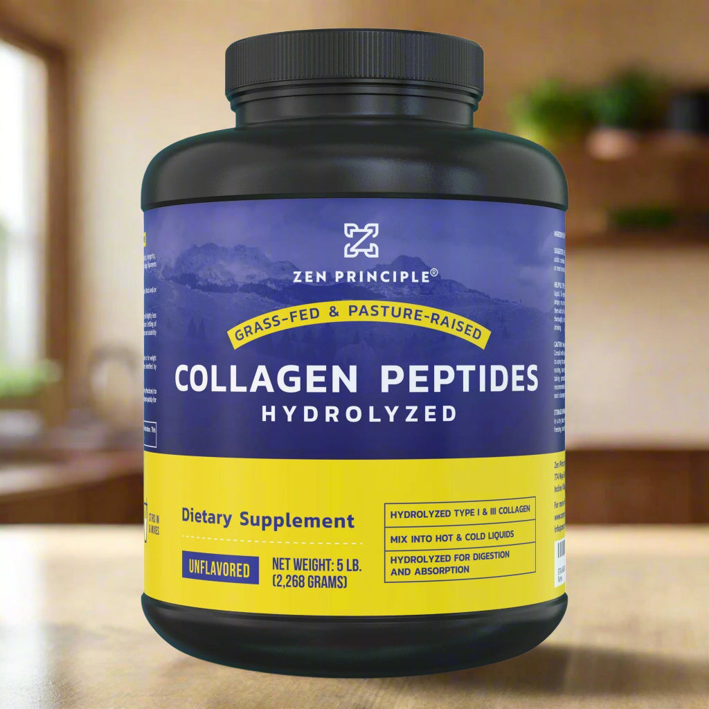Beef Collagen Peptides Powder Zen Principle Naturals 
