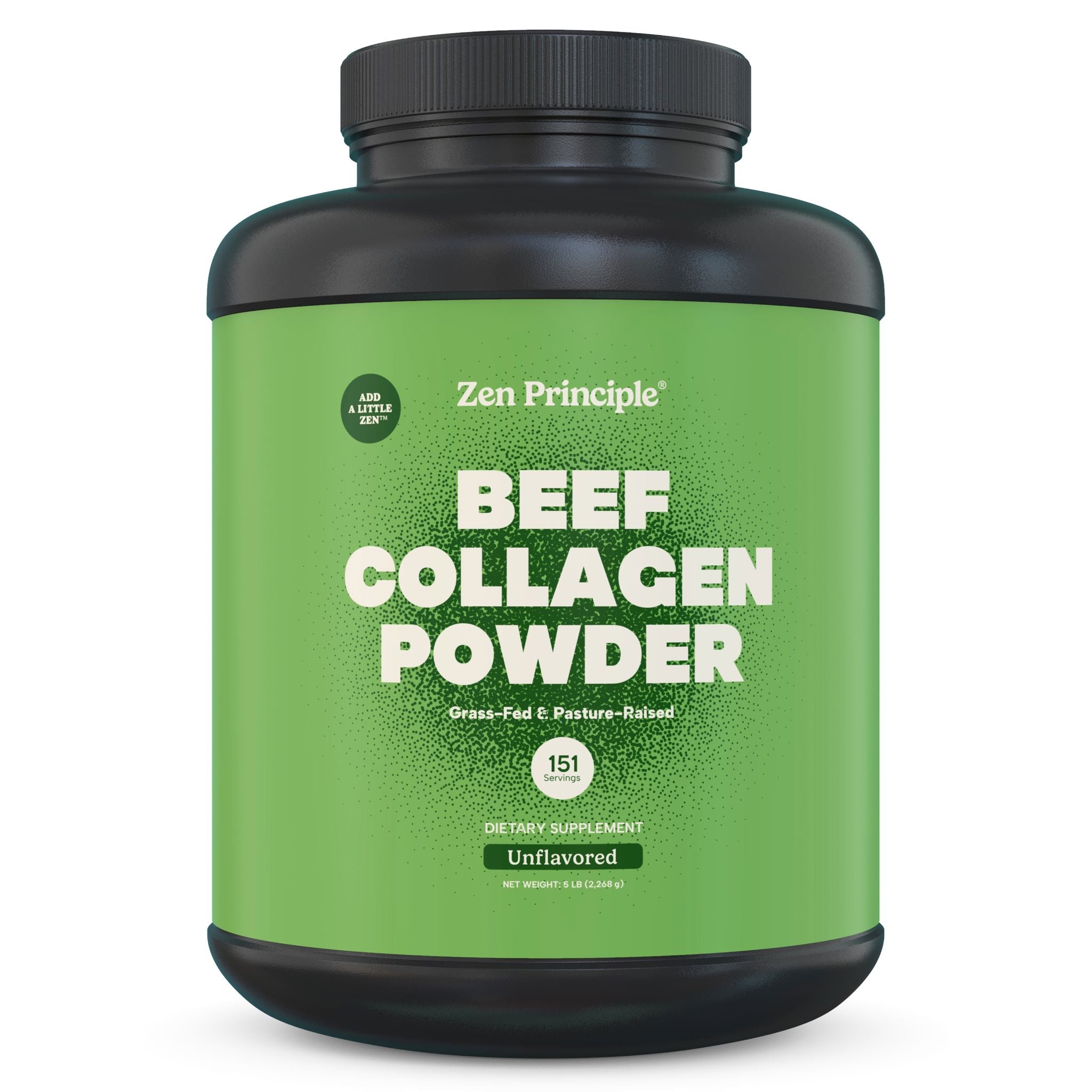 Beef Collagen Peptides Powder Zen Principle Naturals 5 lb 