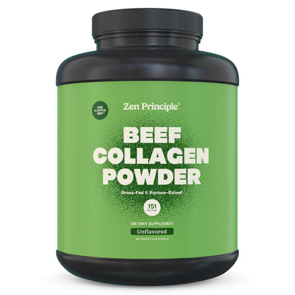 Beef Collagen Peptides Powder Zen Principle Naturals 5 lb 