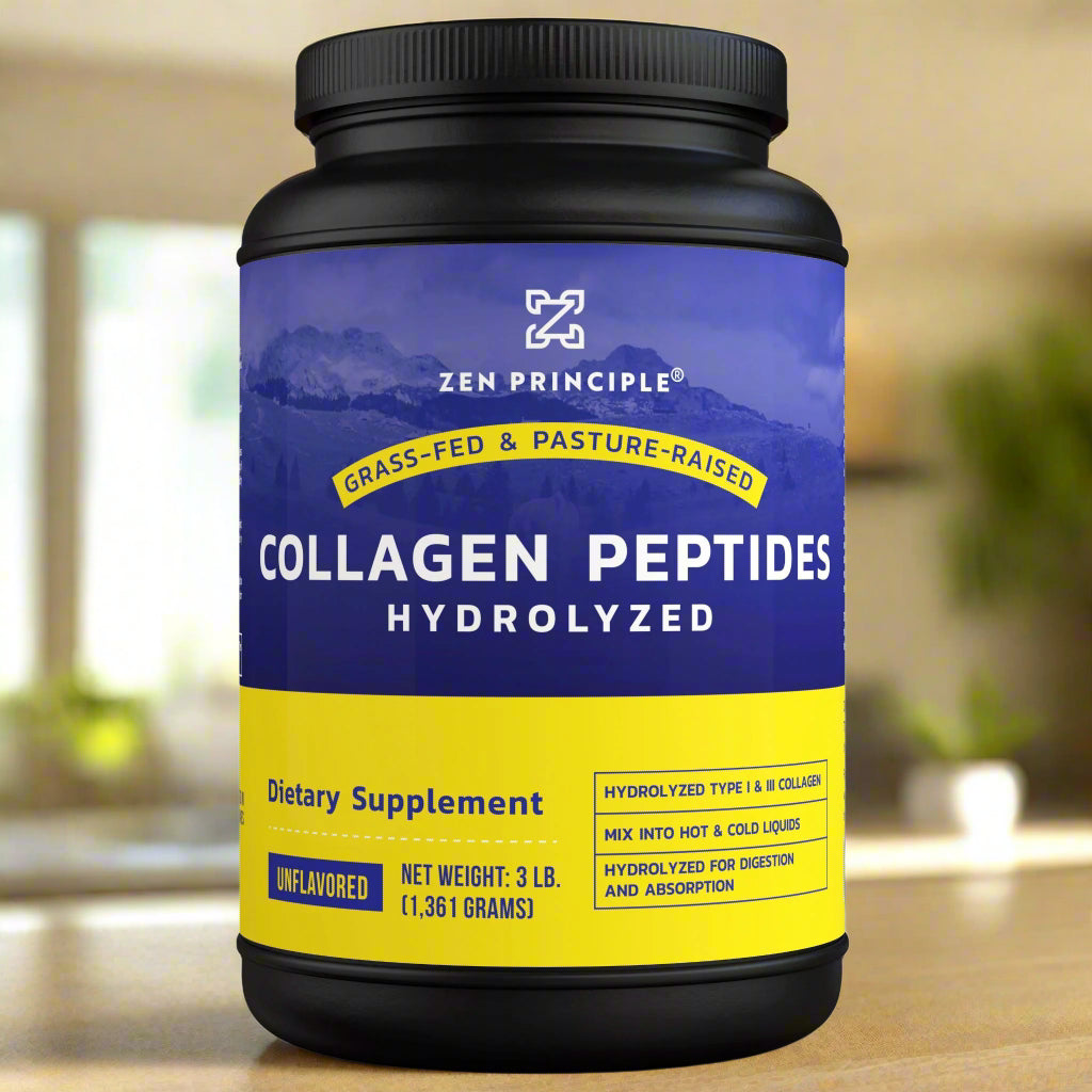 Beef Collagen Peptides Powder Zen Principle Naturals 