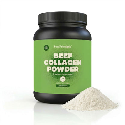 Beef Collagen Peptides Powder Zen Principle Naturals 1.5 lb 