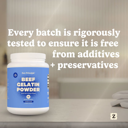 Beef Gelatin Powder Zen Principle Naturals 
