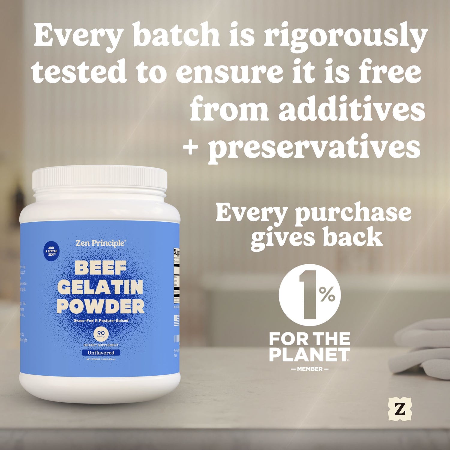 Beef Gelatin Powder Zen Principle Naturals 