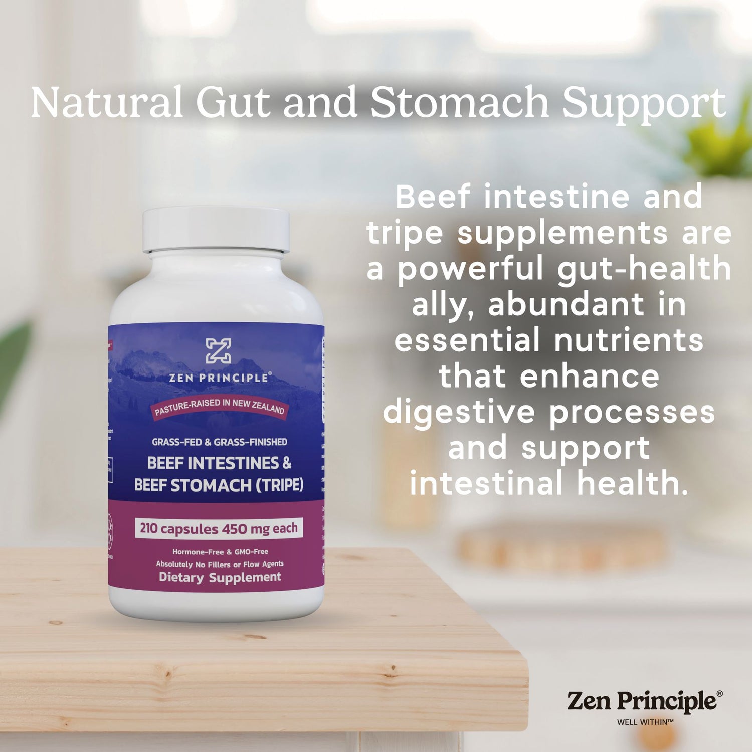 Beef Intestine Capsules Zen Principle Naturals 