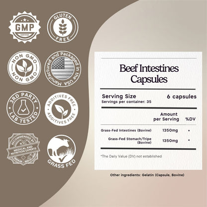 Beef Intestine Capsules Zen Principle Naturals 