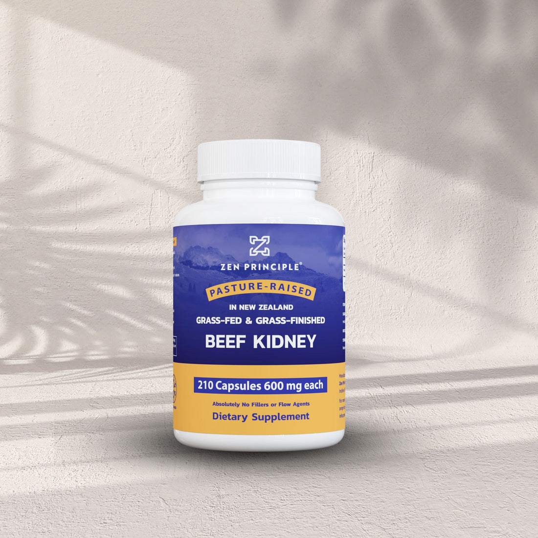 Beef Kidney Capsules Zen Principle Naturals 1-Bottle 