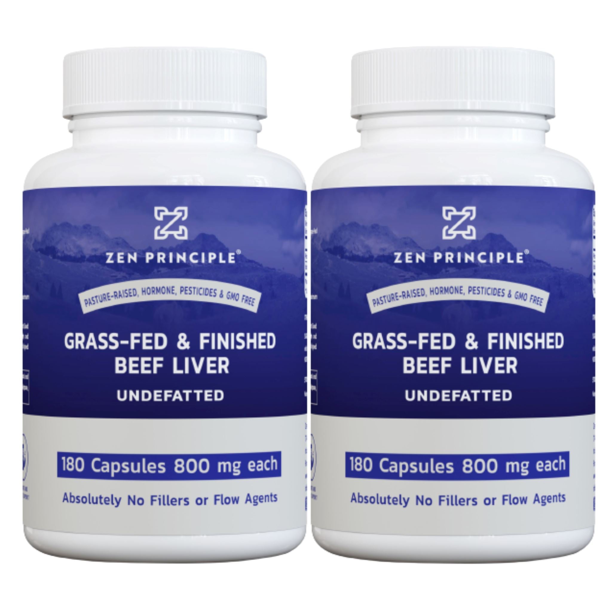 Beef Liver Capsules Zen Principle Naturals 2-Pack 