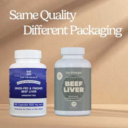 Beef Liver Capsules Zen Principle Naturals 
