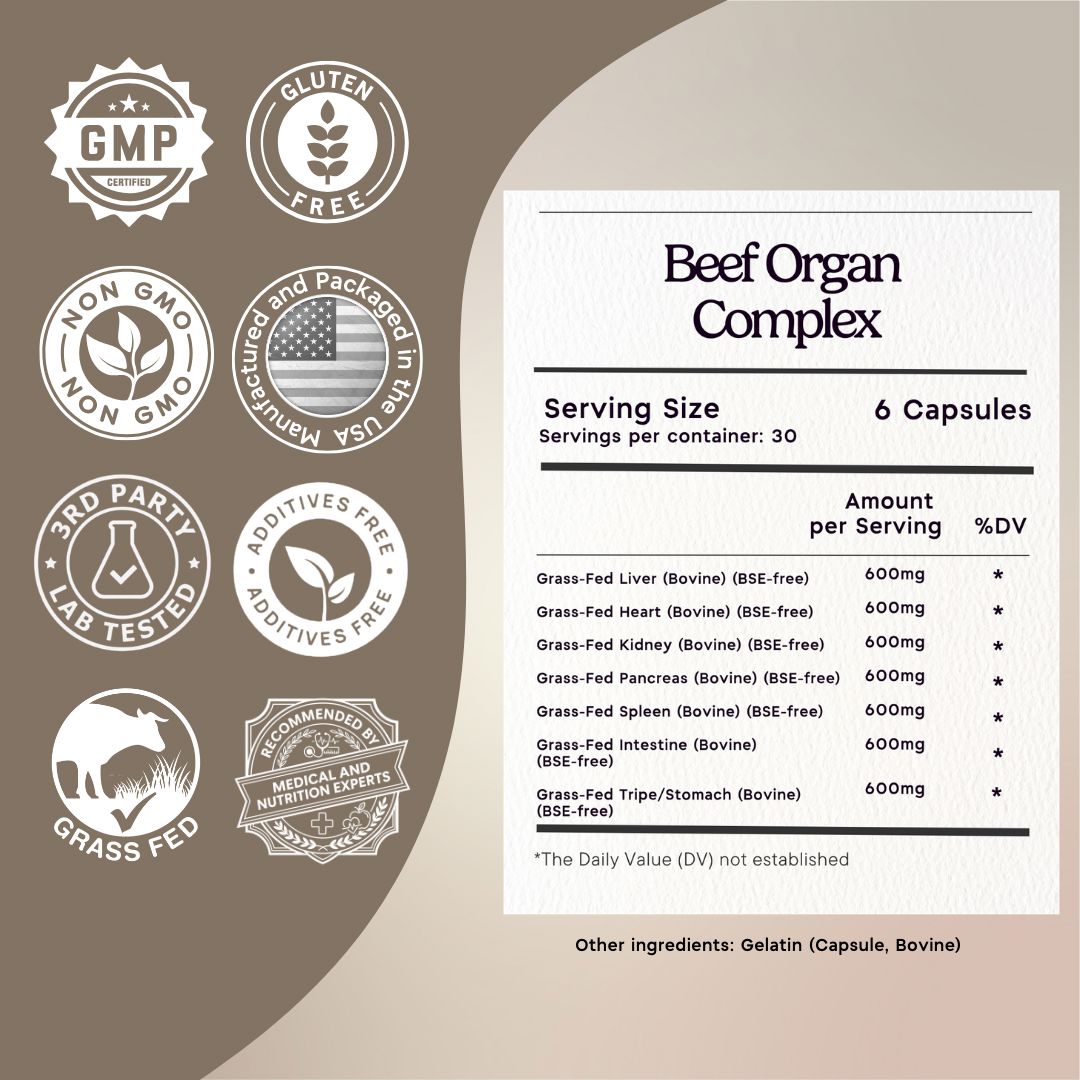 Beef Organ Complex - $30.97 – Zen Principle Naturals
