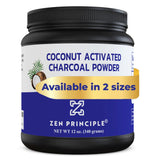 Coconut Activated Charcoal Powder Zen Principle Naturals 