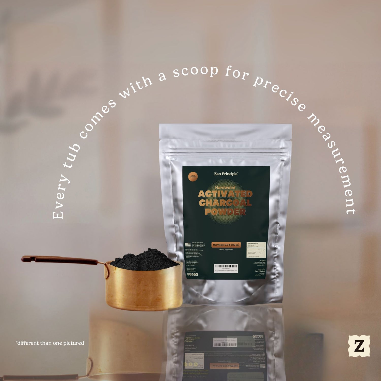 Hardwood Activated Charcoal Powder Zen Principle Naturals 
