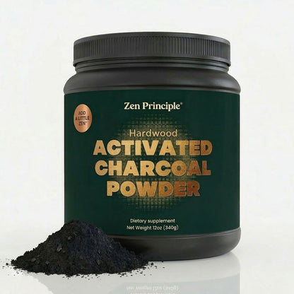 Hardwood Activated Charcoal Powder Zen Principle Naturals 