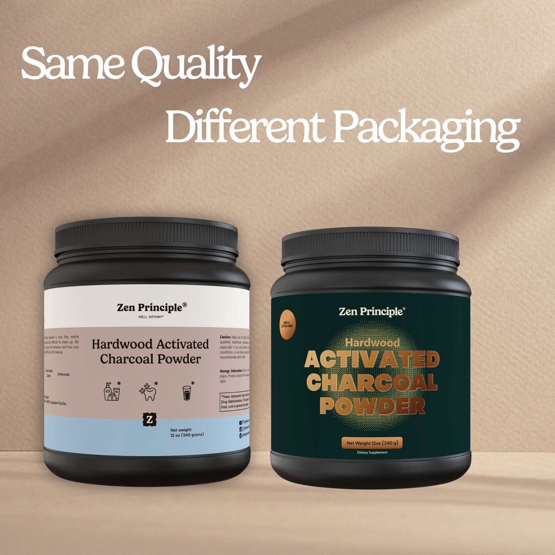 Hardwood Activated Charcoal Powder Zen Principle Naturals 