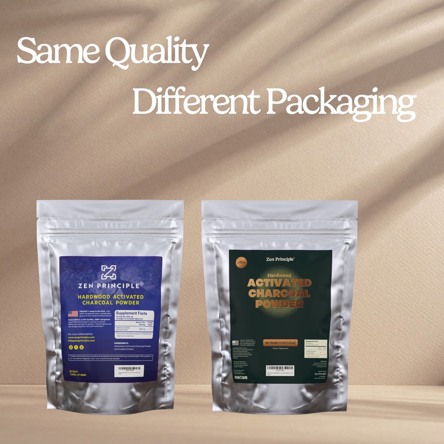 Hardwood Activated Charcoal Powder Zen Principle Naturals 