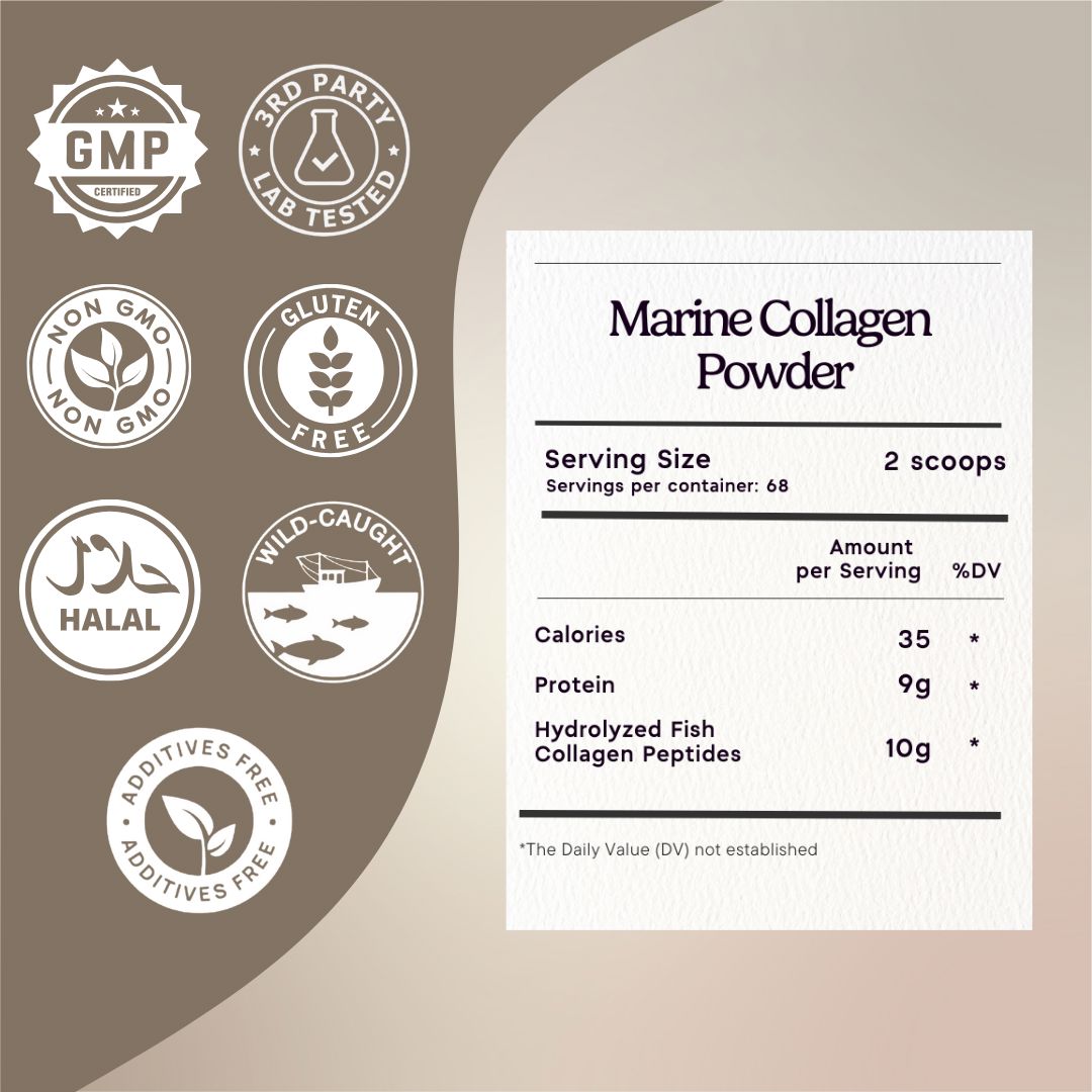 Marine Collagen Peptides Powder Zen Principle Naturals 