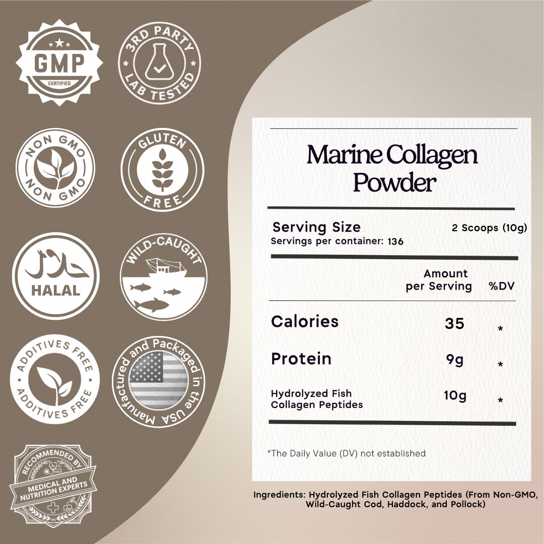 Marine Collagen Peptides Powder Zen Principle Naturals 