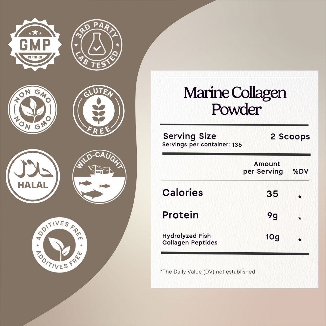 Marine Collagen Peptides Powder Zen Principle Naturals 